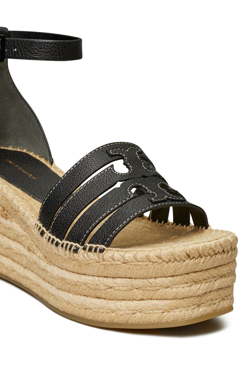 Tory Burch Ines Ankle Strap Espadrille Platform Wedge Sandal, Alternate, color,
