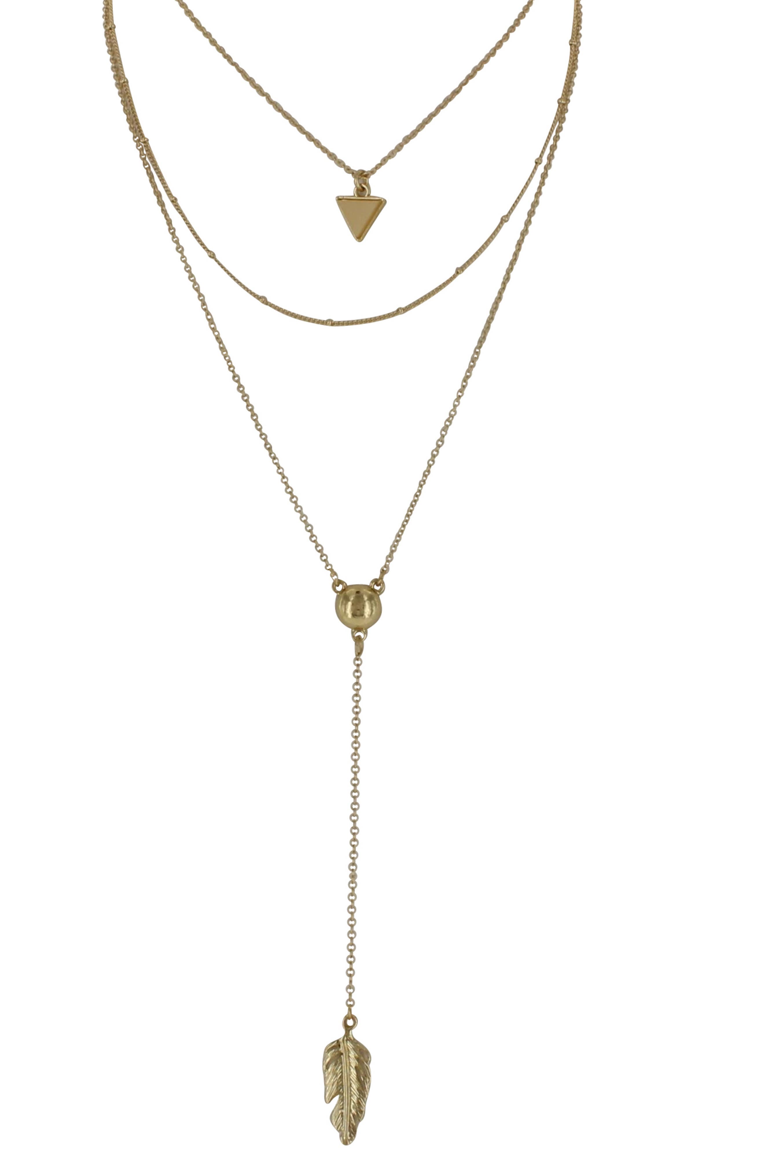 OLIVIA WELLES Ali Layered Chain Necklace