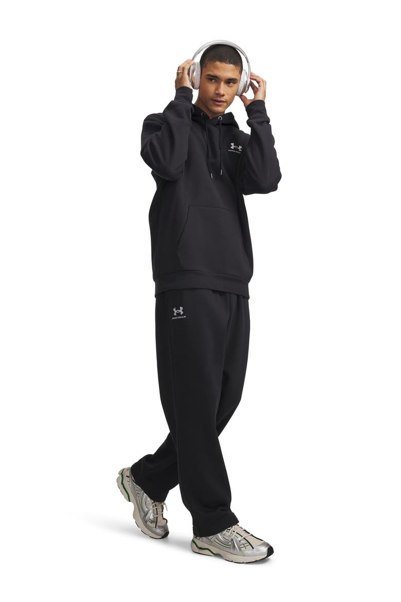 Icon Fleece Sweatpants, Alternate, color, BLACK