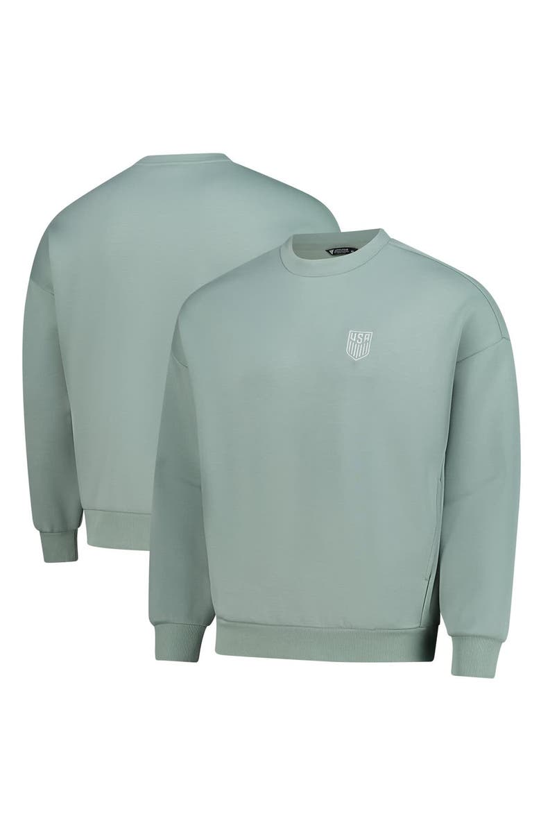 LEVELWEAR Unisex Levelwear  Green USMNT Luxe Signature Tri-Blend Pullover Sweatshirt, Main, color, Green