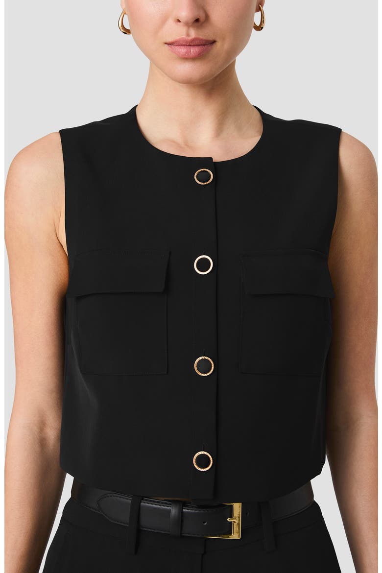 Harry Crop Vest, Alternate, color, BLACK