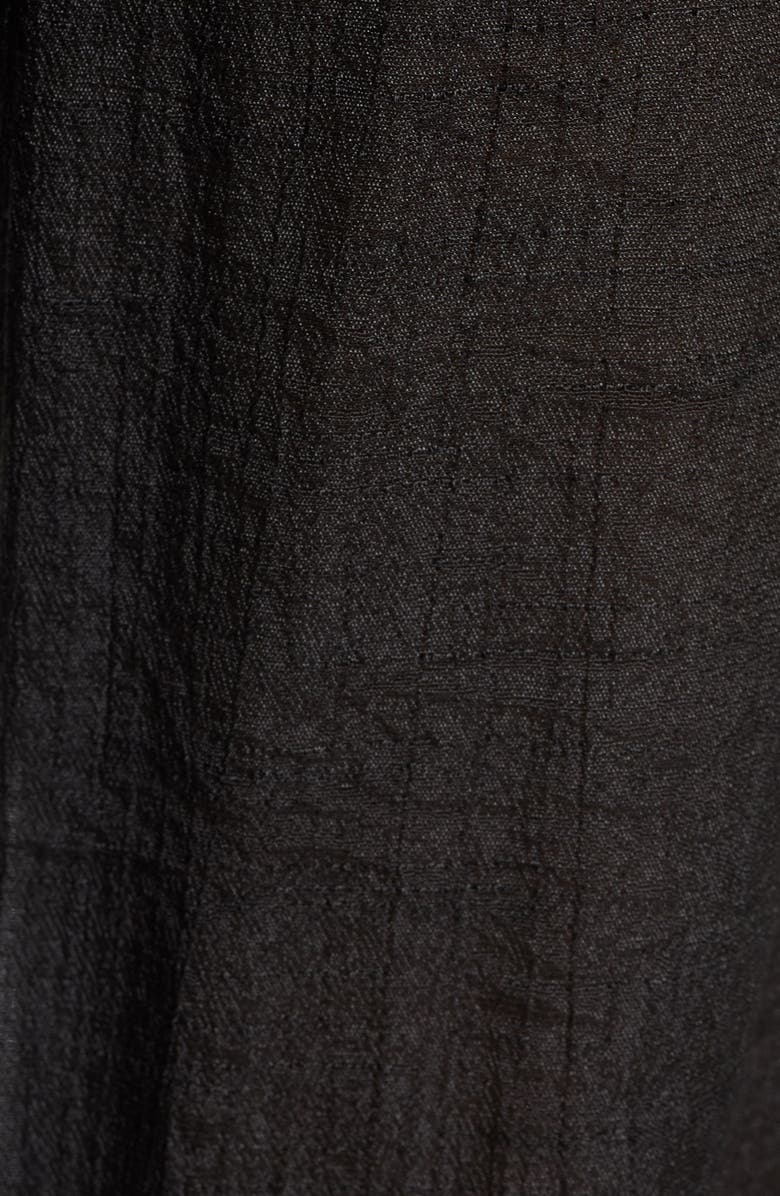 Elan Crochet Trim Wide Leg Cover-Up Pants, Alternate, color, Black