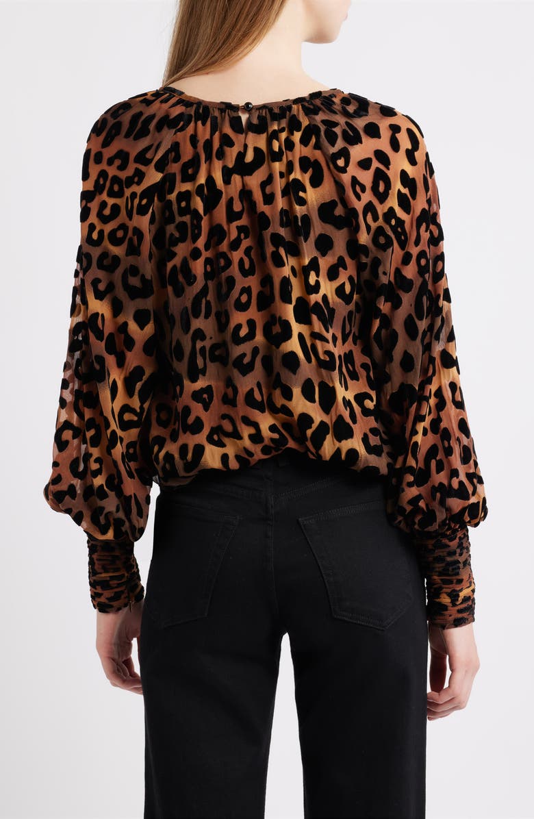 CIEBON Lenny Burnout Top, Alternate, color, Brown Multi