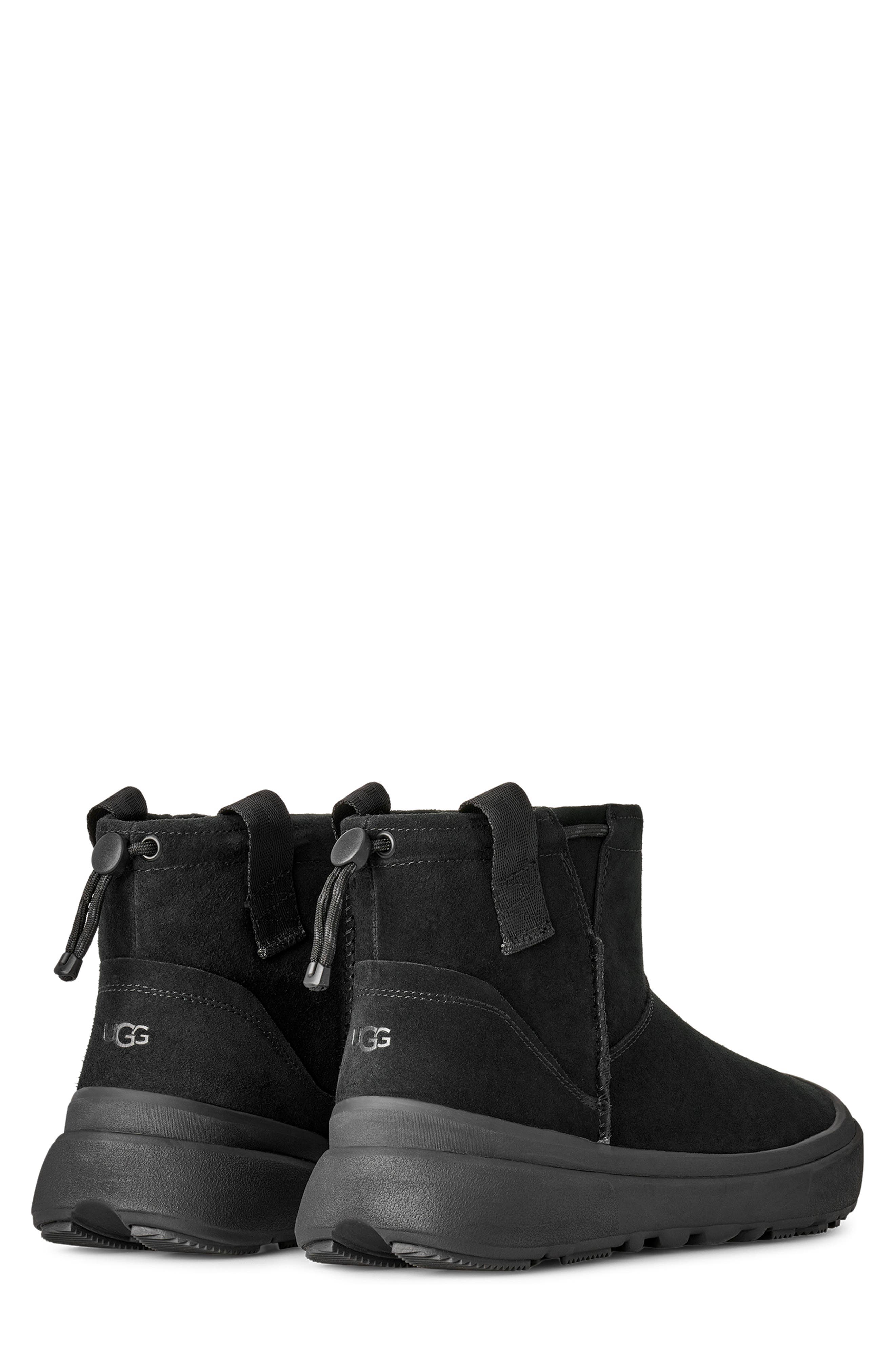 Classic Mini Outpost Waterproof Leather Boot, Alternate, color, BLACK