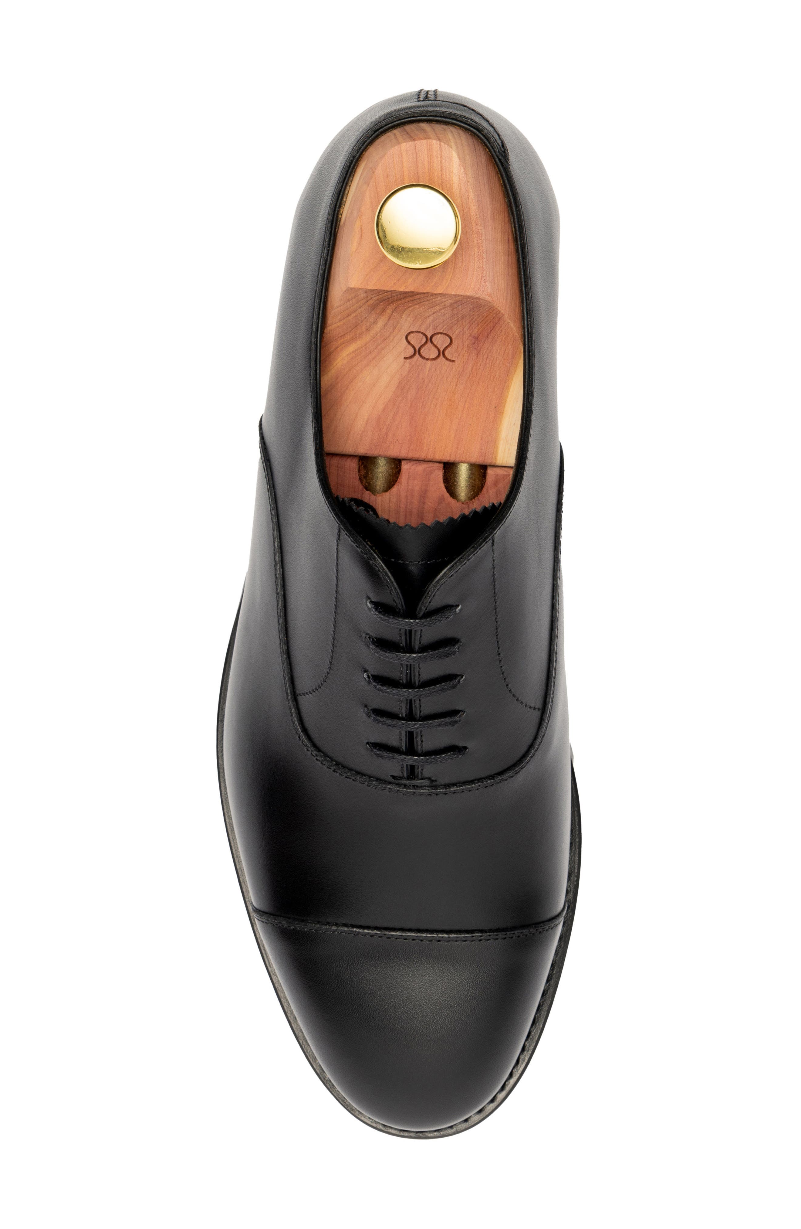 MORJAS The Cap Toe Oxford, Alternate, color, Black Calf