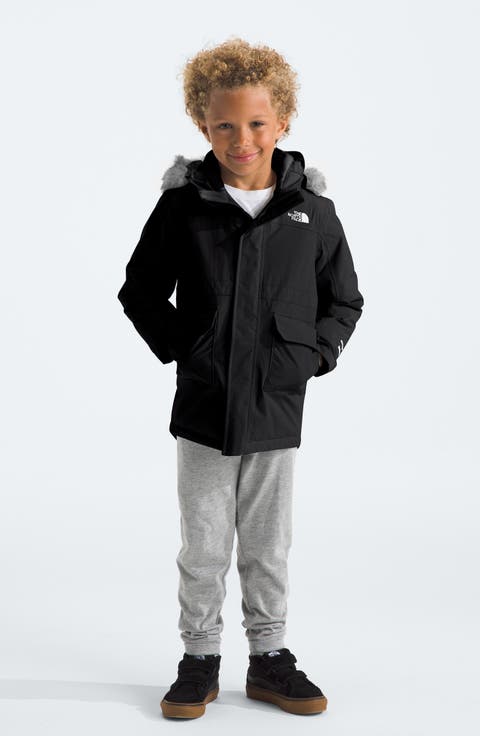 Kids' Arctic Waterproof 550-Fill Power Down Parka with Faux Fur Trim