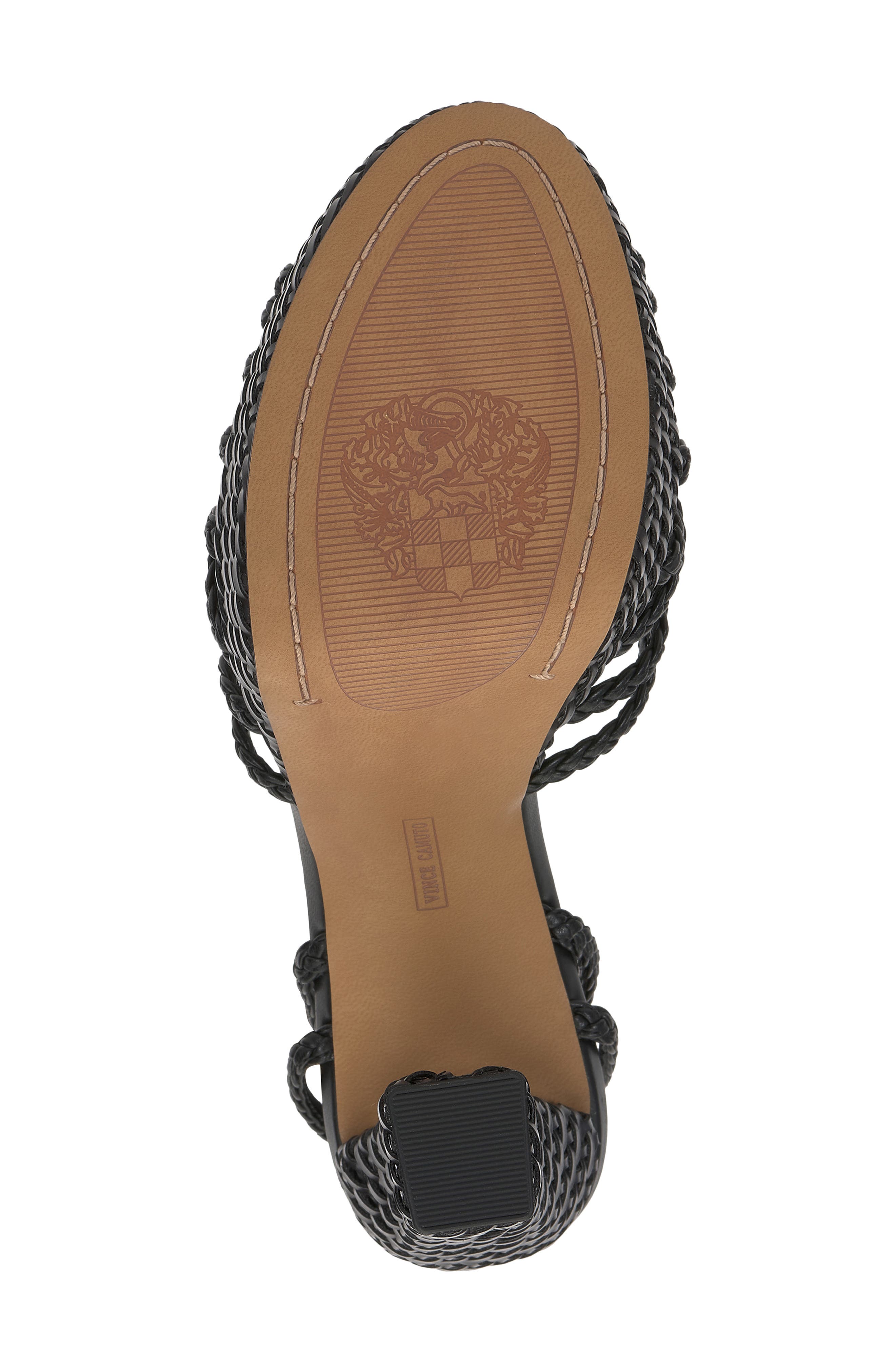 Vince Camuto Samlee Ankle Strap Platform Sandal, Alternate, color, Black