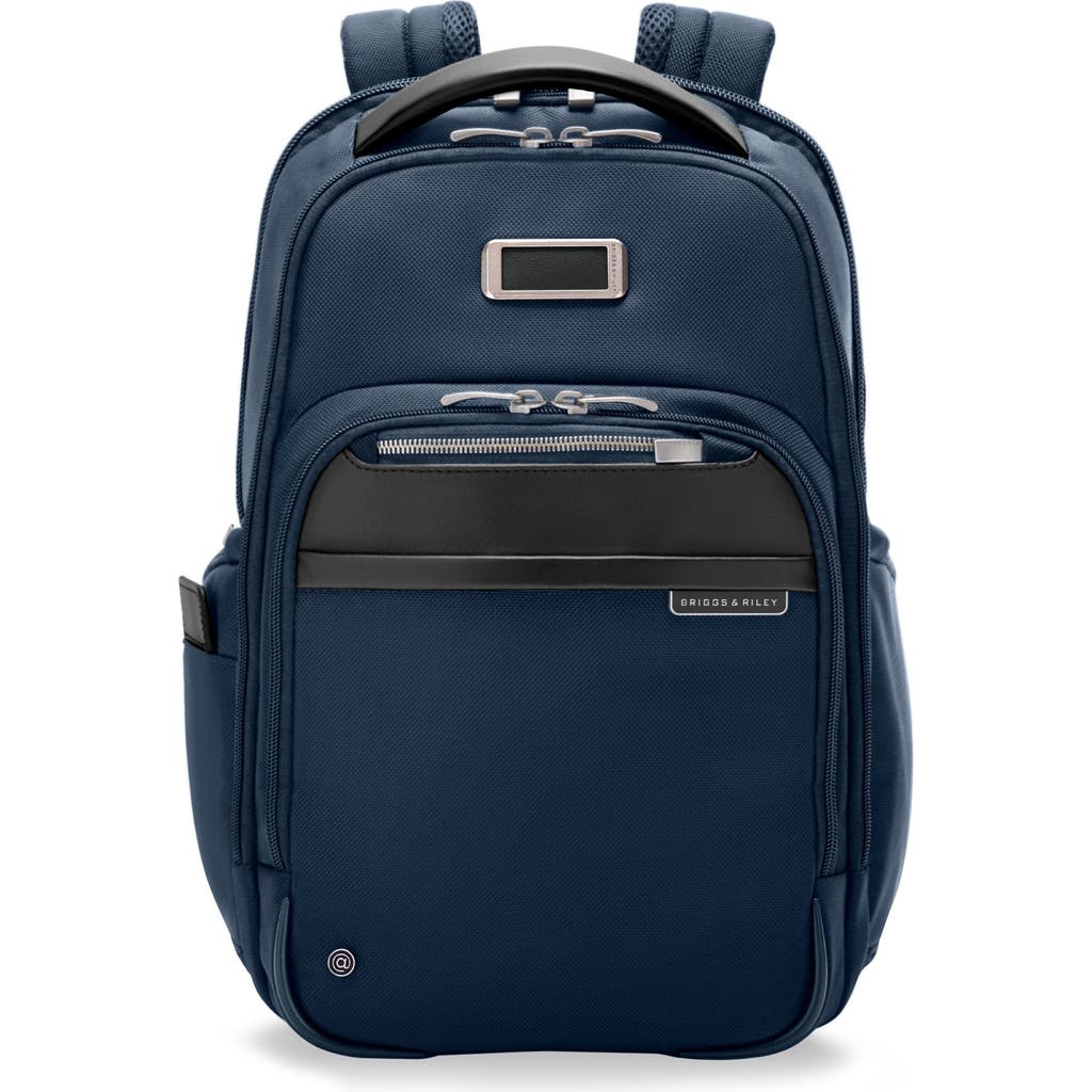 Briggs & Riley Medium Work Backpack In Navy