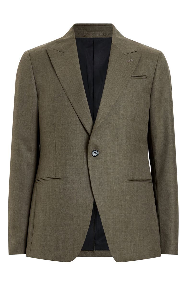 AllSaints Ward Khaki Brown Twill Sport Coat, Alternate, color, 