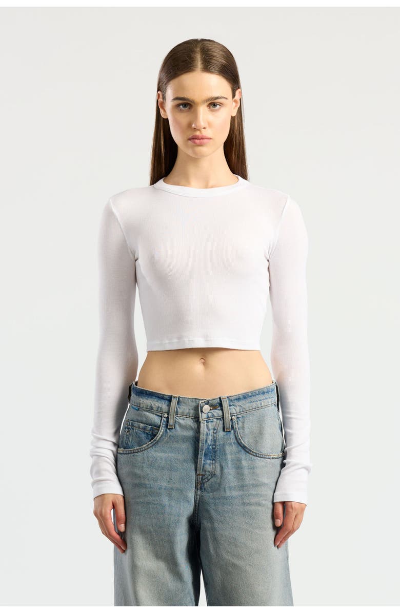 COTTON CITIZEN Verona Crop Shirt, Alternate, color, White