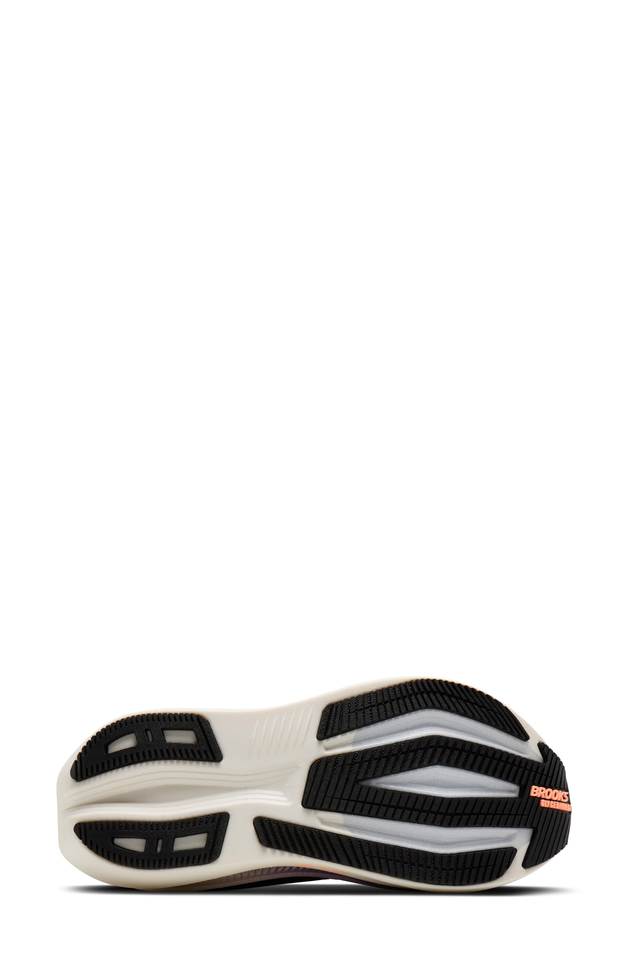 Brooks Glycerin Max 2 Hybrid Running Shoe, Alternate, color, Black/ Peach/ Clear