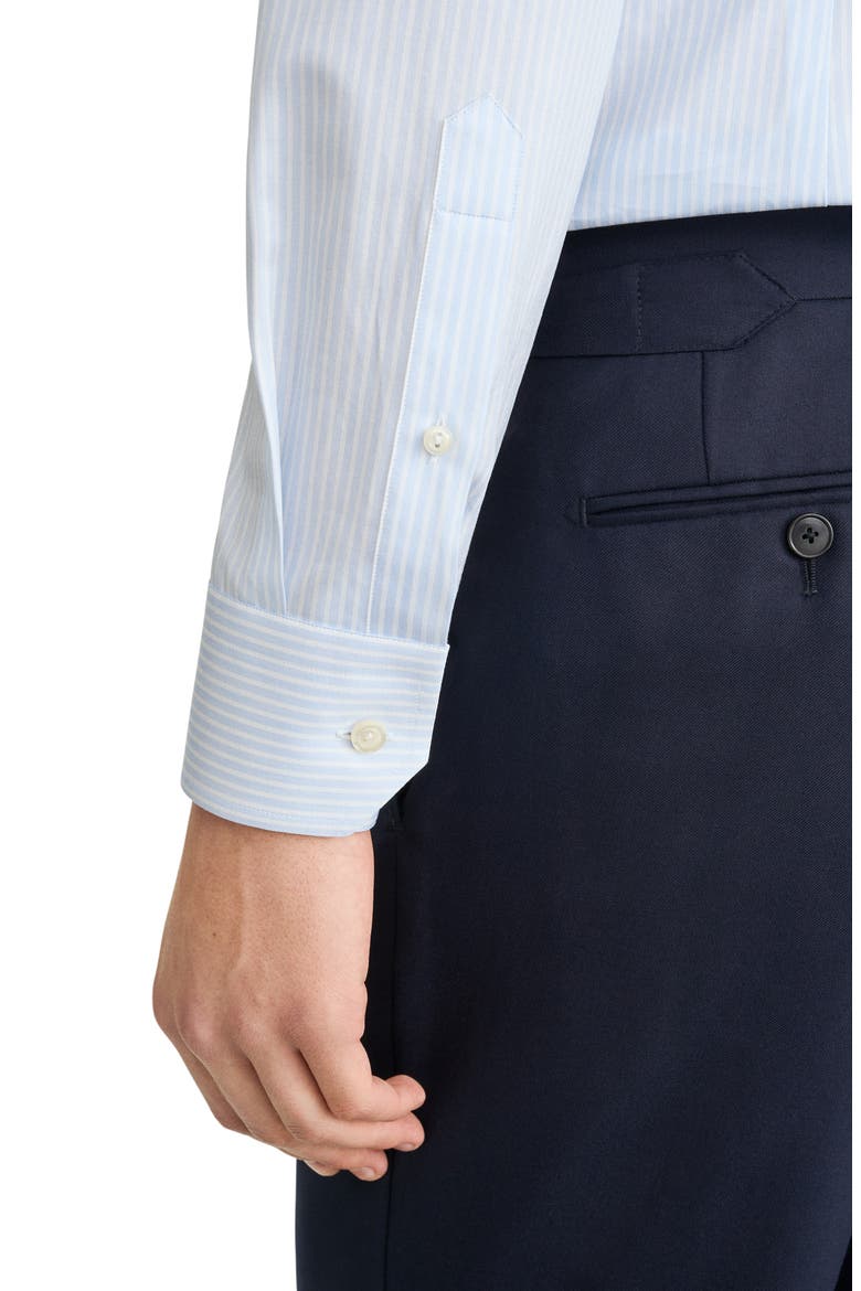Contemporary Fit Striped Shirt, Alternate, color, LIGHT BLUE