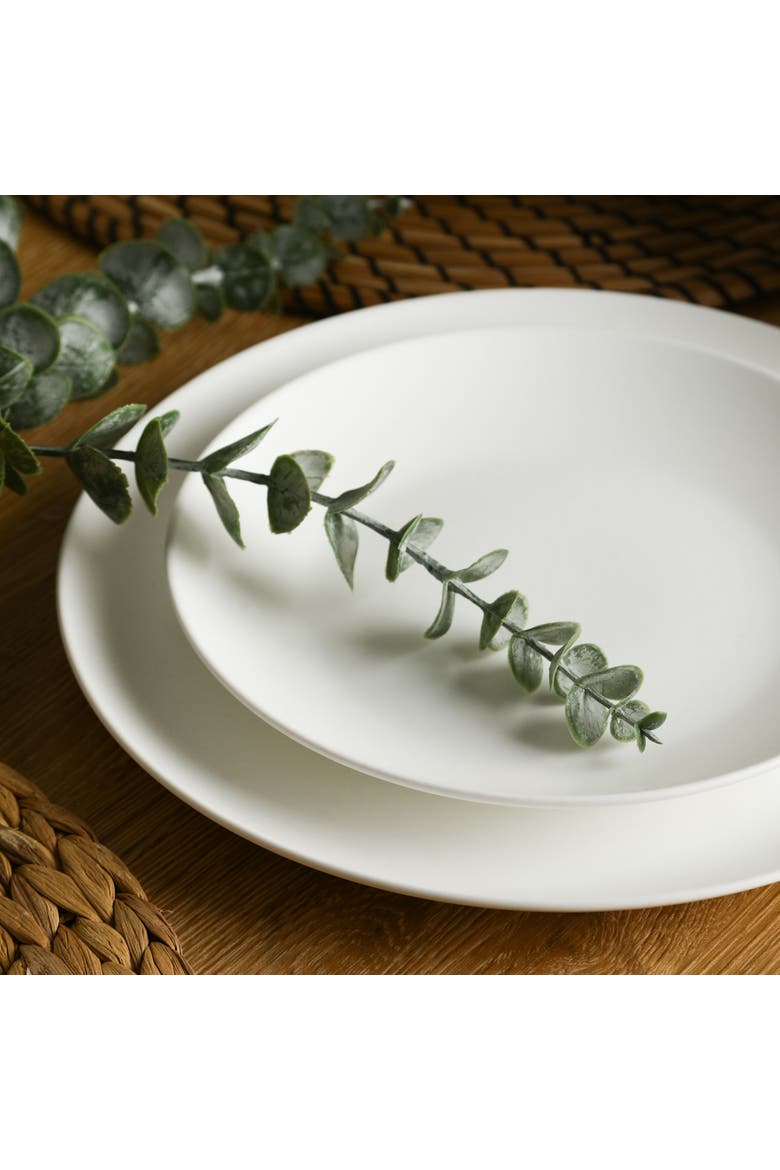 Taglio Bone China 24-Piece Dinnerware Set, Alternate, color, Matte White