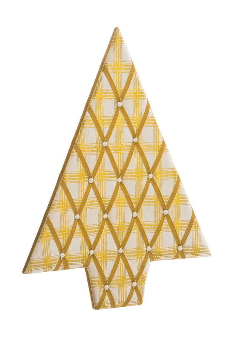 Allstate 25" W x 32" L Plaid Tree-Shaped Wall Decor/Card Holder, Main, color,