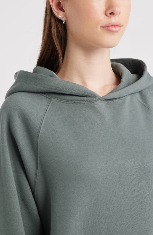 Bp. Fleece Detail Oversize Raglan Hoodie In Gray