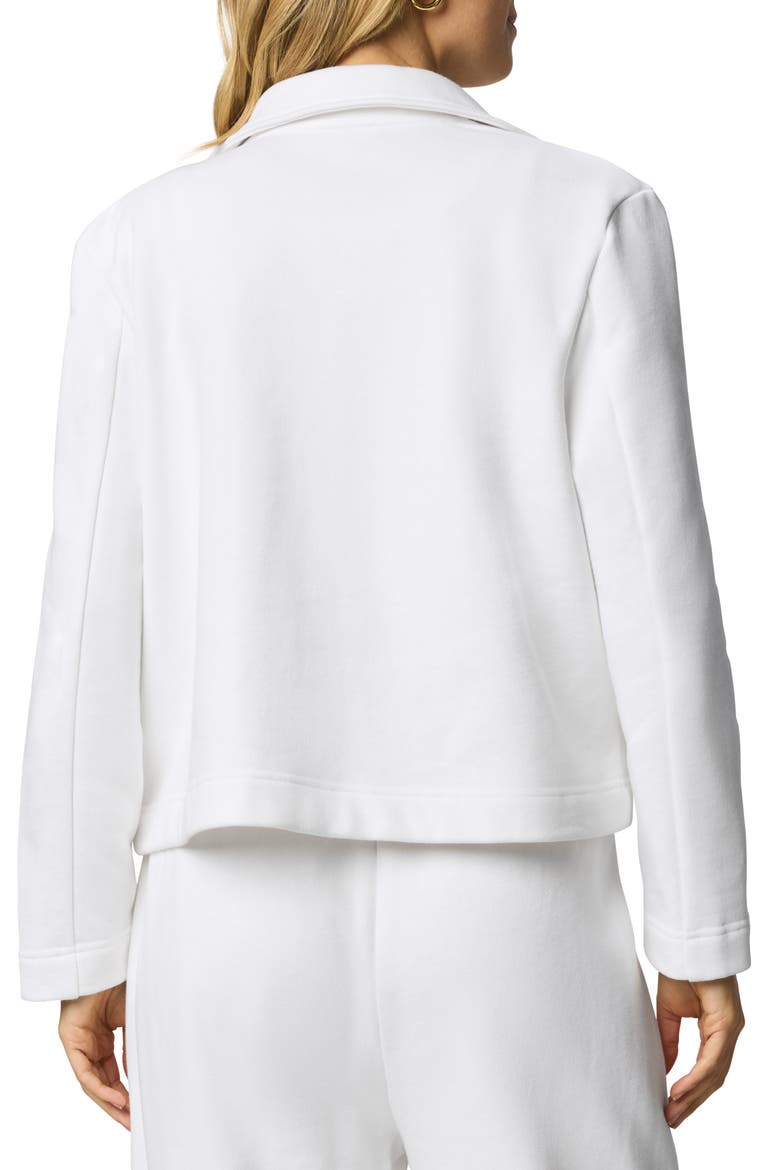 Matilda Cotton Fleece Jacket, Alternate, color, WHITE