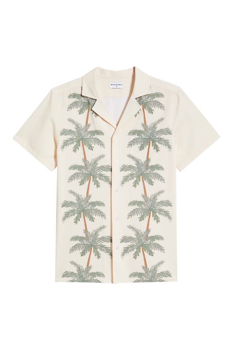 Palm Row Weekend Camp Shirt, Alternate, color, LIGHT GREEN