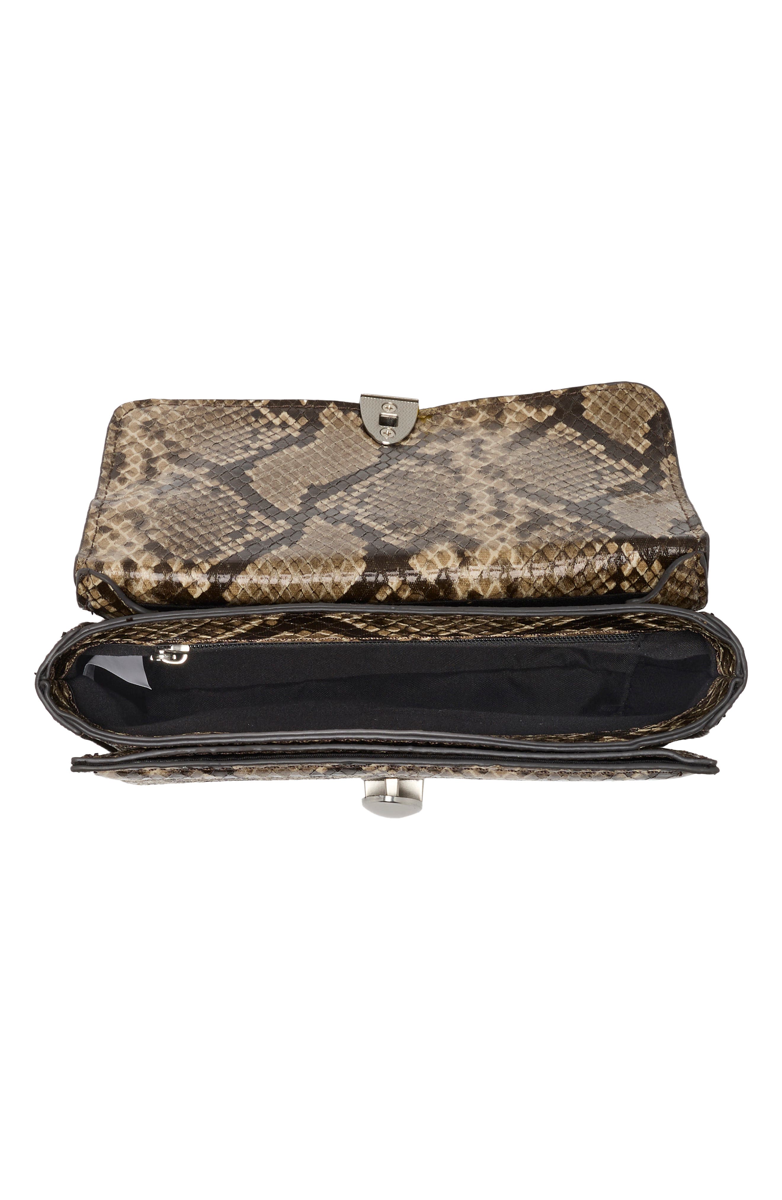 Square Saddle Faux Leather Shoulder Bag, Alternate, color, TAN