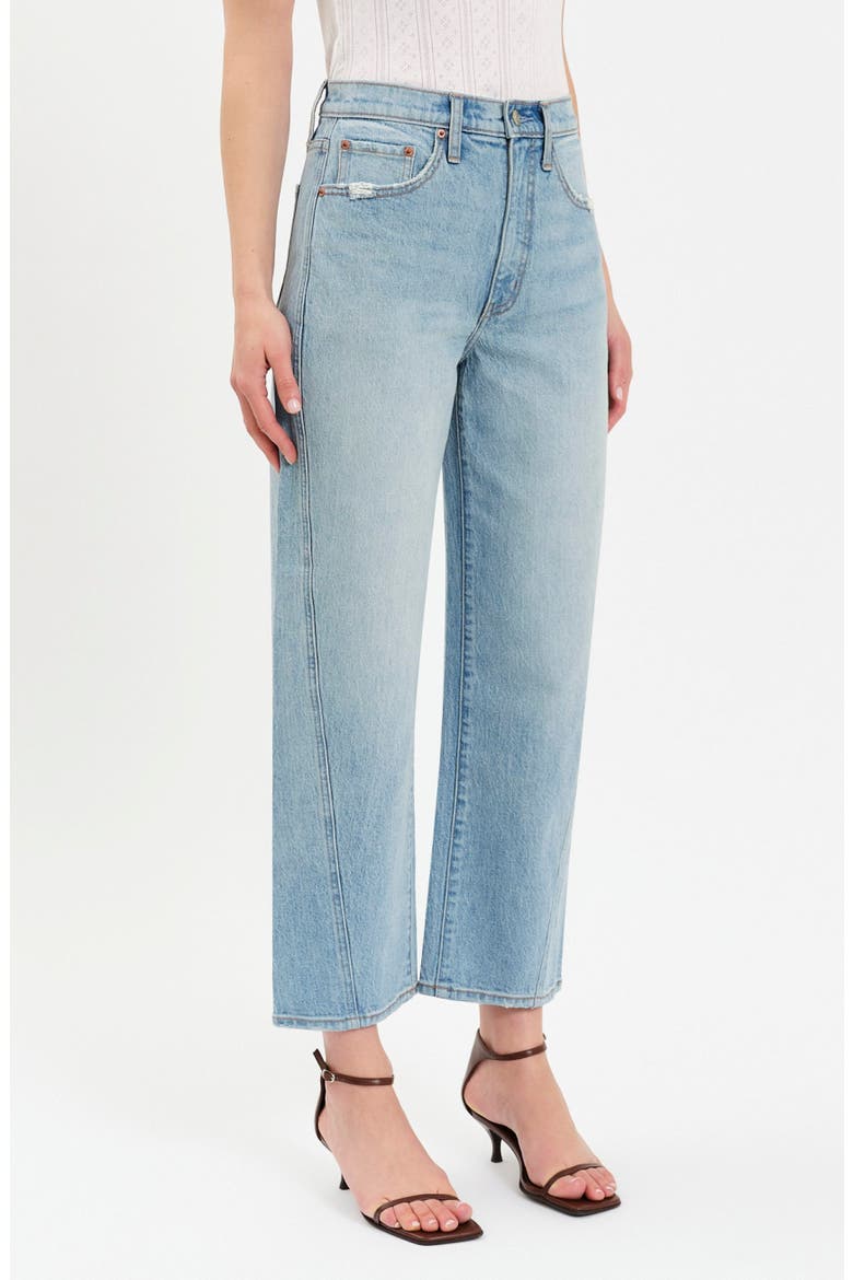Westward High Waist Ankle Barrel Leg Jeans, Alternate, color, PULSE
