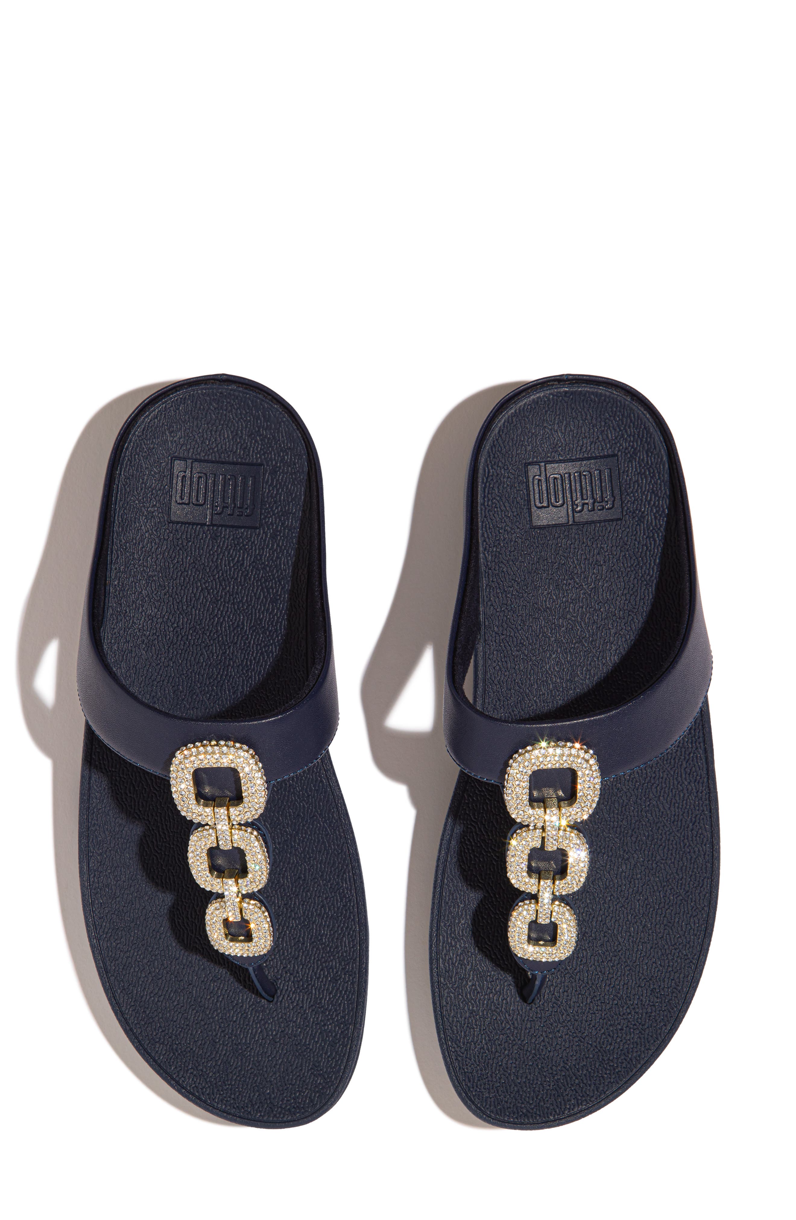 FitFlop Fino Platform Wedge Flip Flop, Alternate, color, 