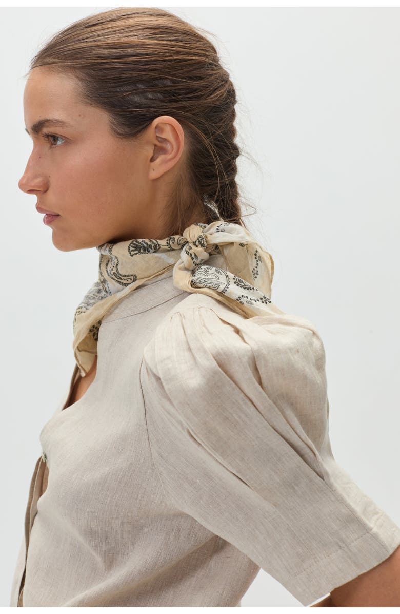 LANHTROPY Athina Linen Shirt, Main, color, Natural