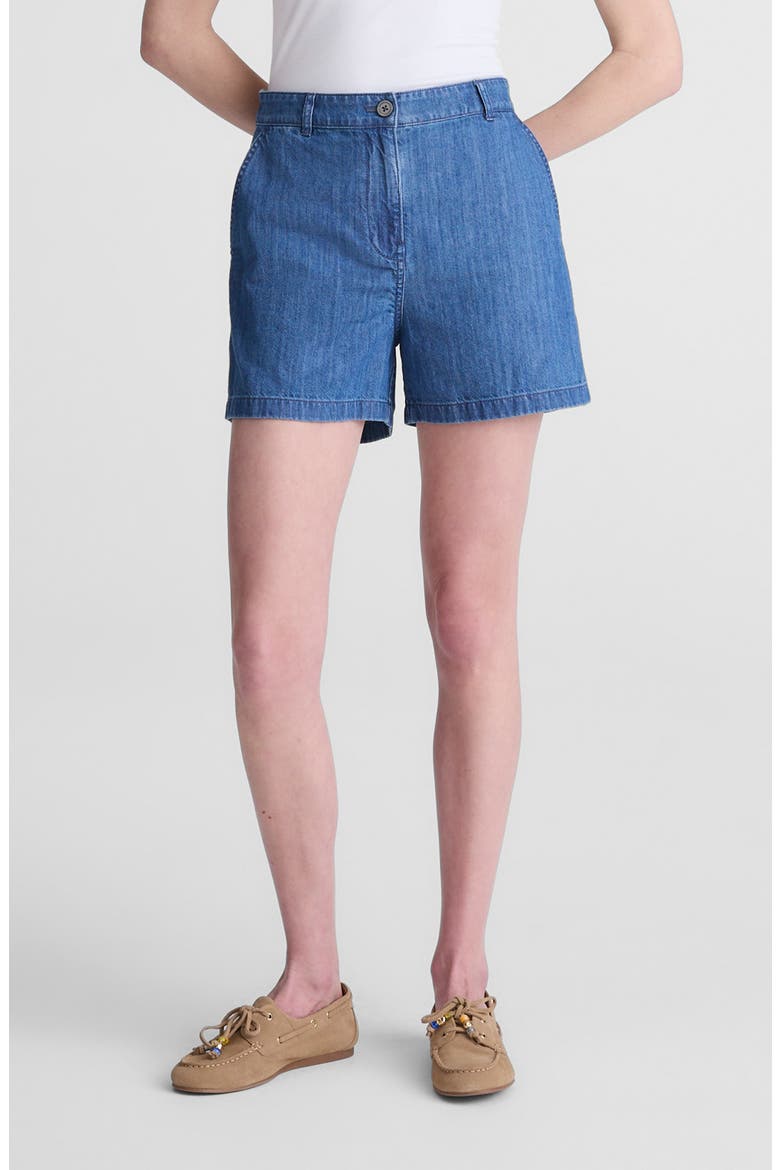 Zoe High Waist Shorts, Main, color, ULLMAN WASH