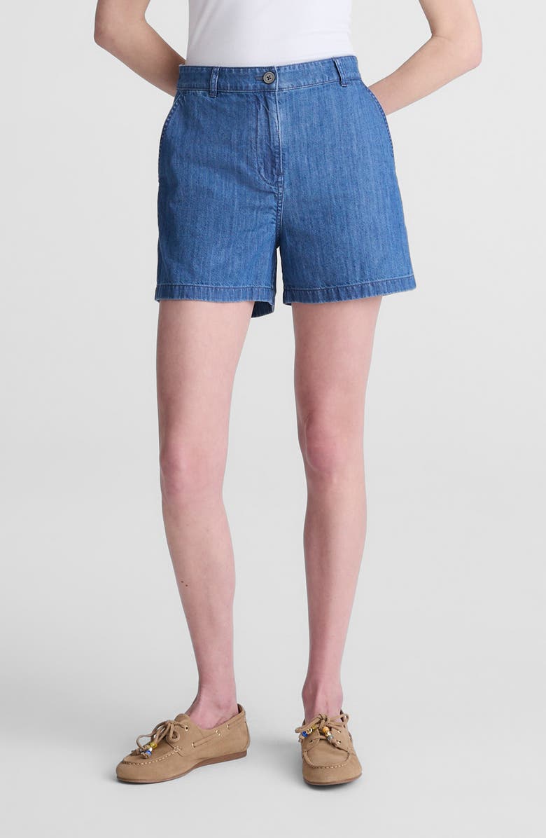 Madewell Zoe High Waist Shorts, Main, color, Ullman Wash