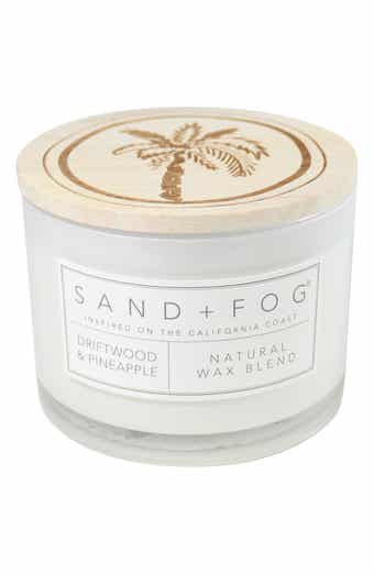 SAND AND FOG Wood Top Scented Candle