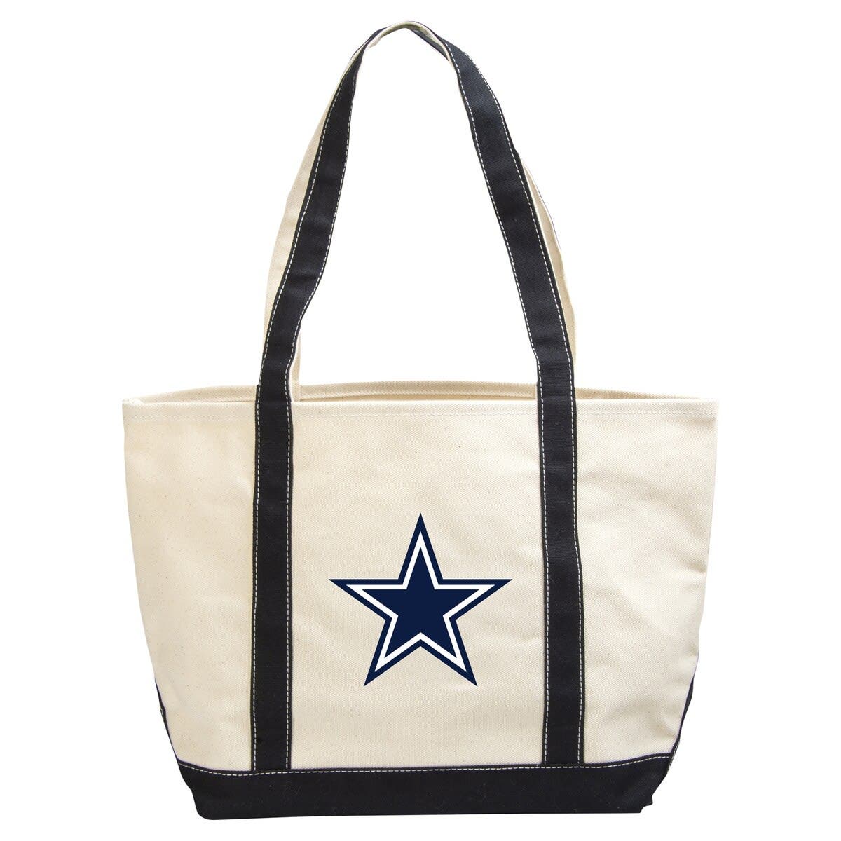 LOGO BRANDS Dallas Cowboys Canvas Tote Bag, Main, color, 