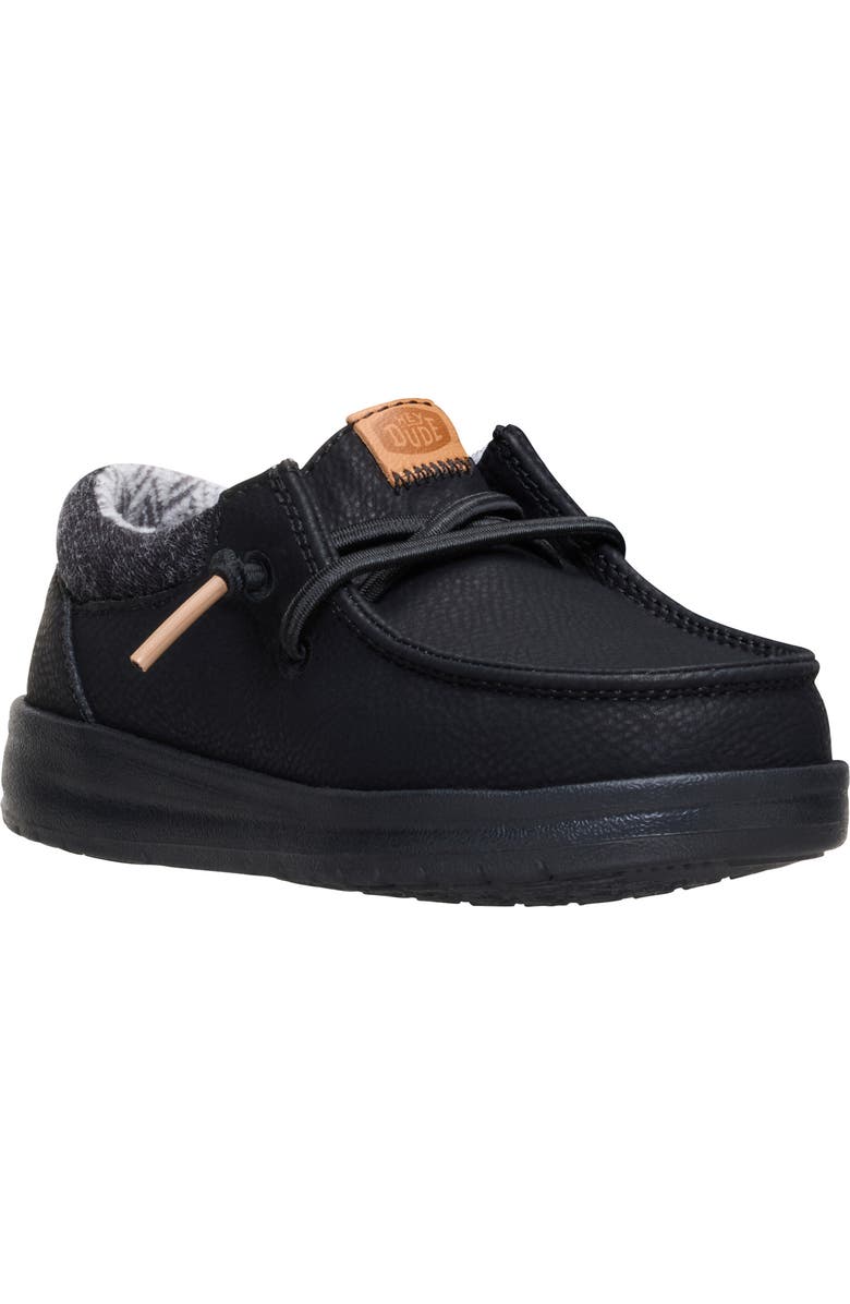 Hey Dude Kids' Paul Classic Slip-On, Main, color, Black/ Black