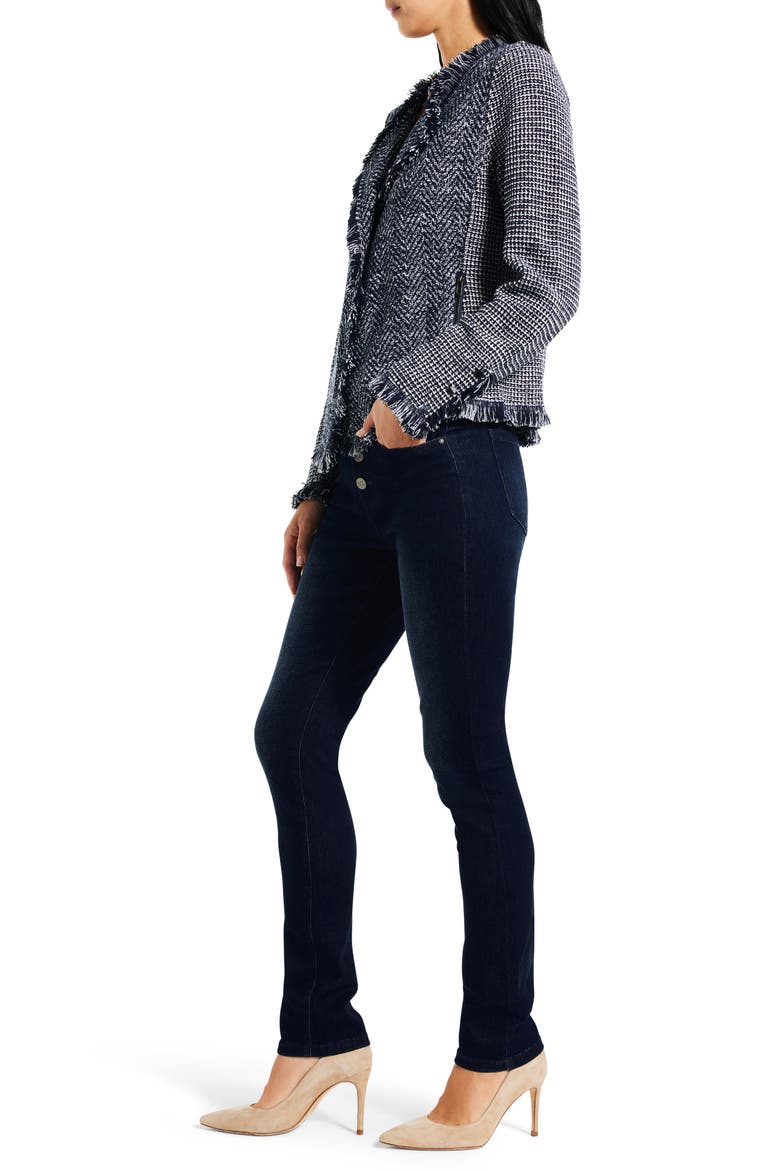 Fringe Mix Jacket, Alternate, color, INDIGO MULTI
