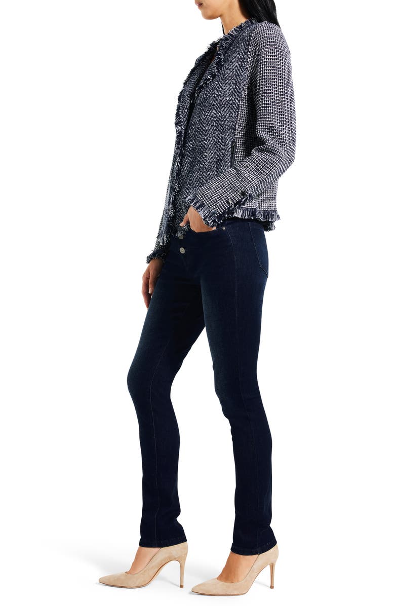 NIC+ZOE Fringe Mix Jacket, Alternate, color, Indigo Multi