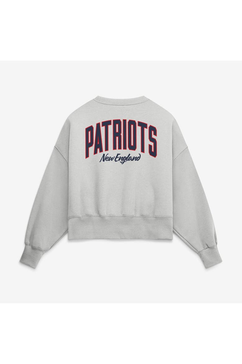 Women's Nike  Gray New England Patriots Oversized Primetime Phoenix Fleece Sweatshirt, Alternate, color, Gray