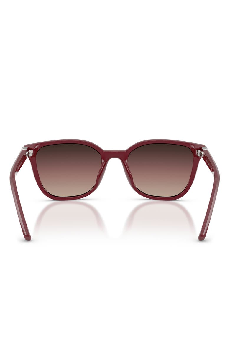 Armani Exchange 54mm Cat Eye Sunglasses, Alternate, color, Bordeaux / Brown Gradient