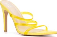 NEW YORK AND COMPANY Biana Clear Strappy Heeled Sandal