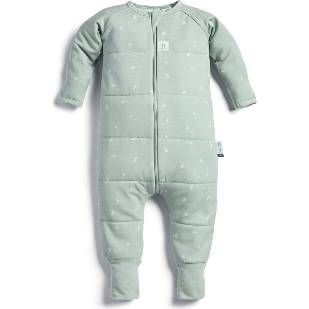 Ergopouch Kids' 3.5 Tog One-piece Sleep Suit In Green
