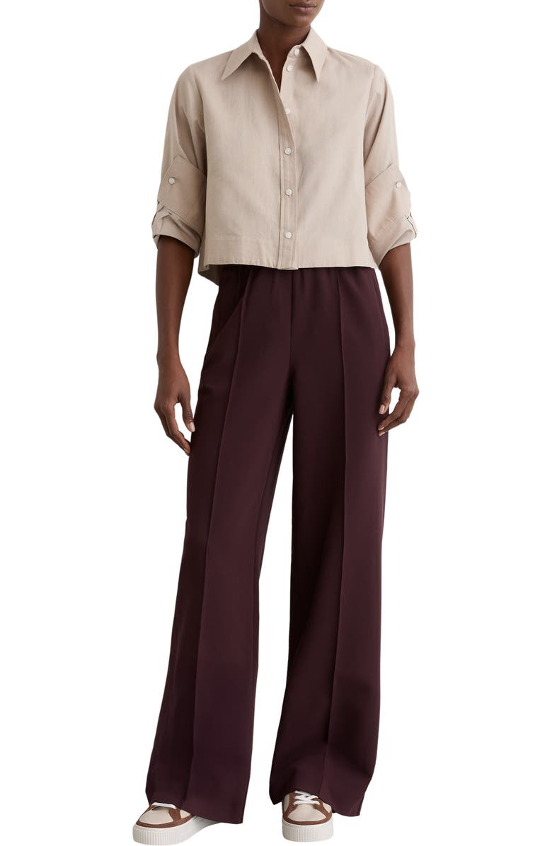 Reiss Leanne Platform Sneaker, Alternate, color, Natural/ Tan