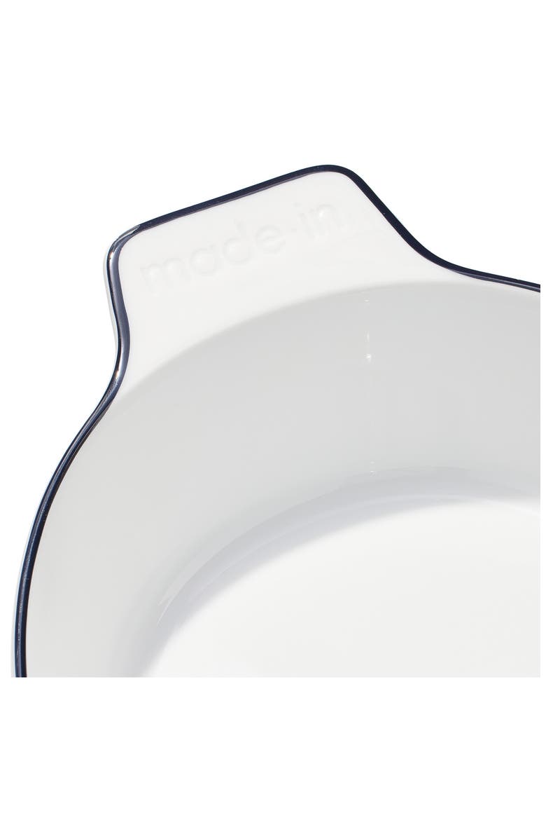 10" x 6.6" Oval Porcelain Baking Dish, Alternate, color, WHITE