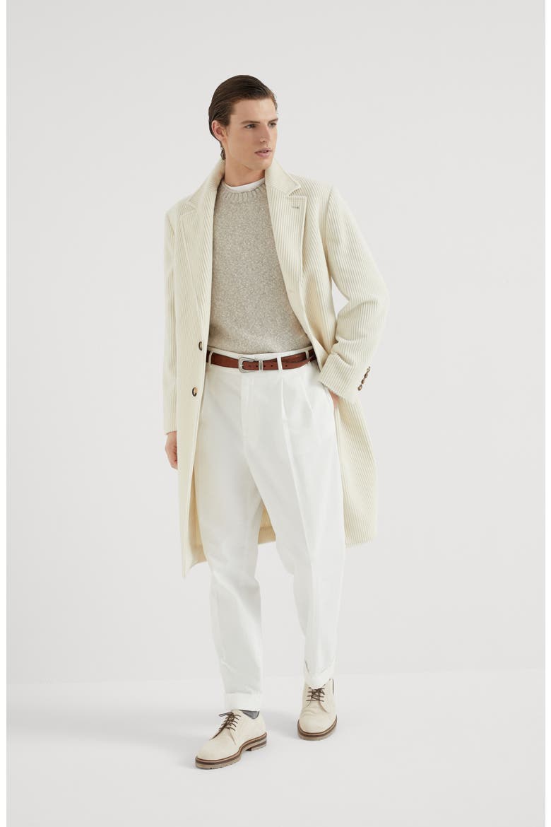Knop yarn sweater, Alternate, color, Natural