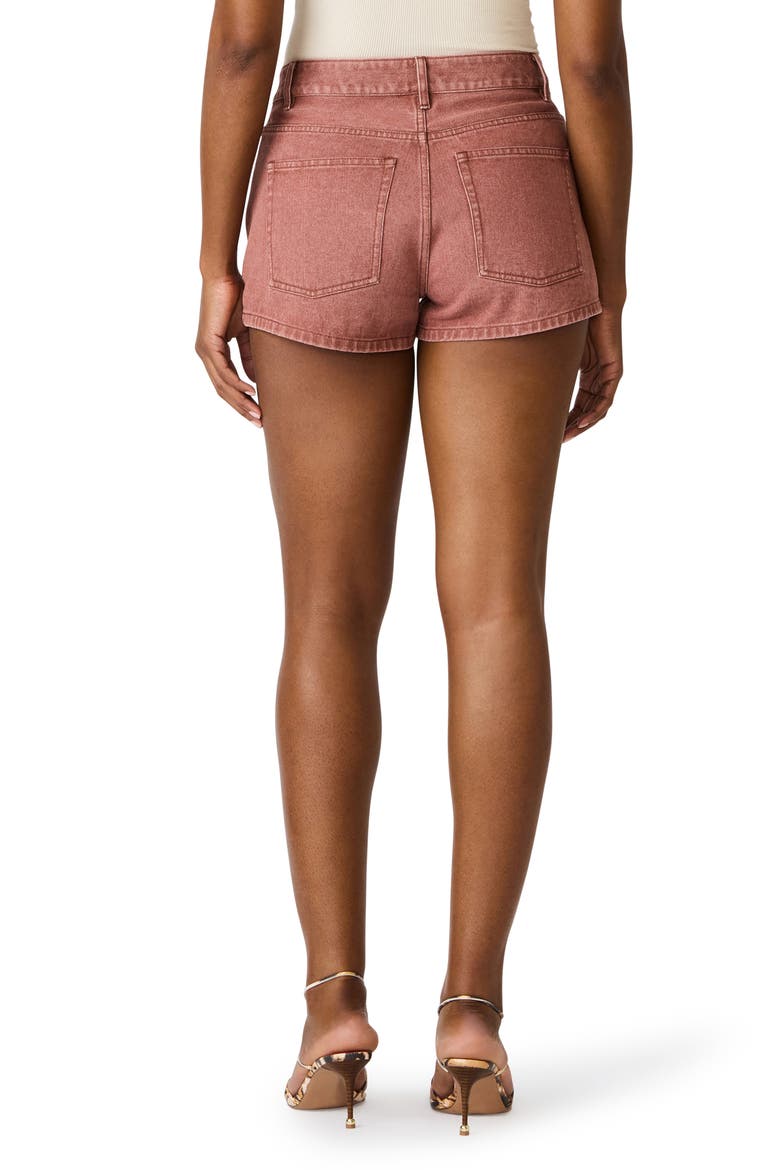 Callisto Denim Shorts, Alternate, color, RUST