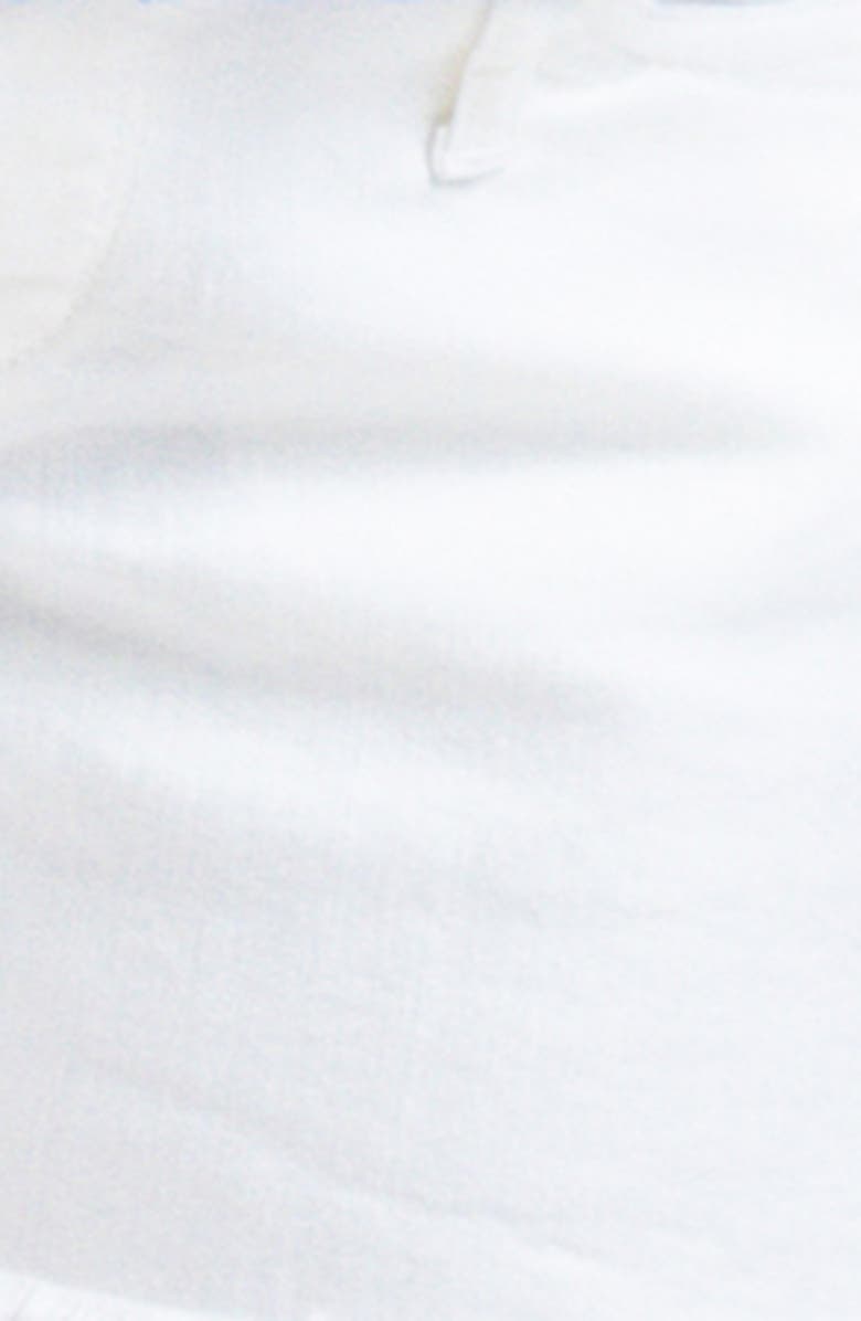 PIETRO BRUNELLI MATERNITY Distressed Maternity Denim Shorts, Alternate, color, White