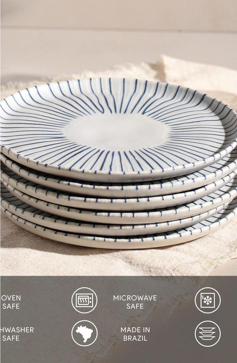 Porto Brasil Dessert Plate Set of 6, Alternate, color, Elemento