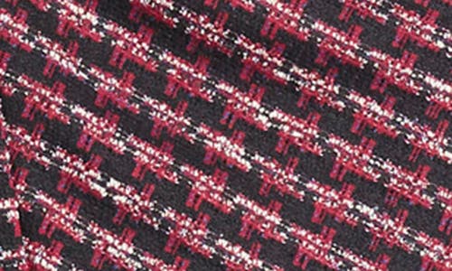 Donna Morgan For Maggy Tweed Jacquard Long Sleeve Mini Dress In Multi
