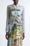 Thom Browne Nantucket Scenic Jersey Stitch Cardigan