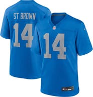 Nike Men's Nike Amon-Ra St. Brown Blue Detroit Lions Alternate Game Jersey