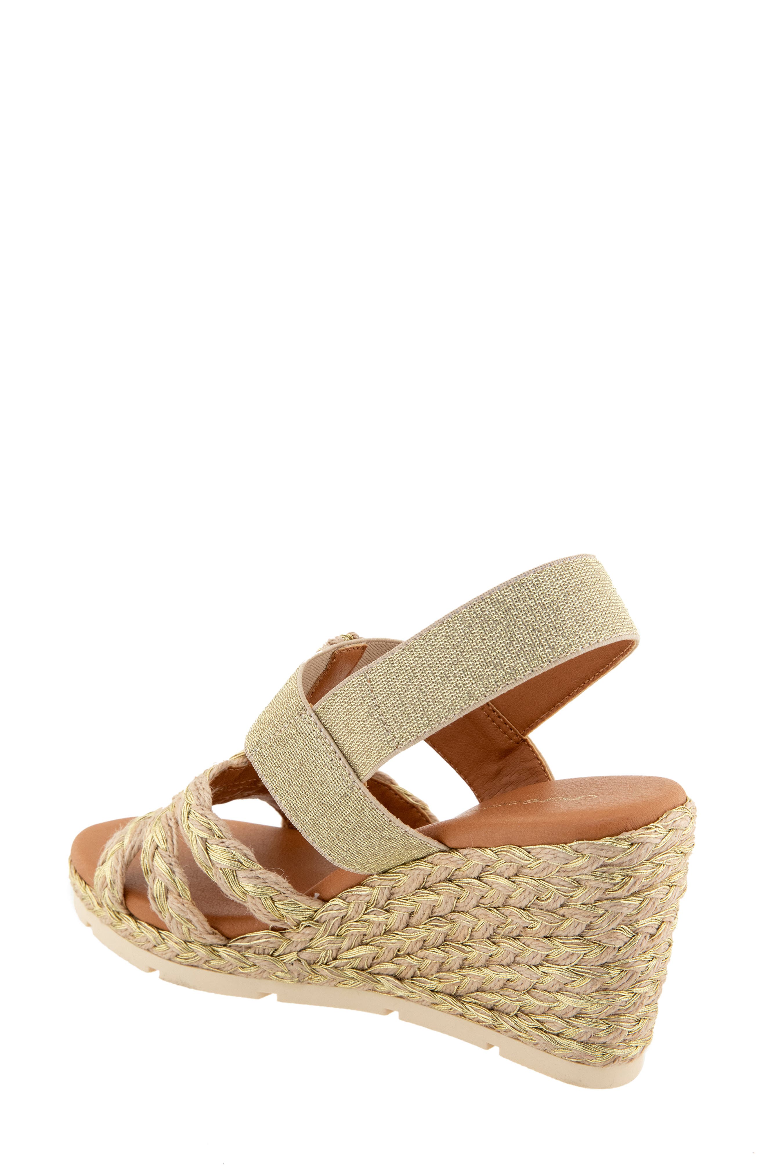 Maria Wedge Sandal, Alternate, color, PLATINO NATURAL