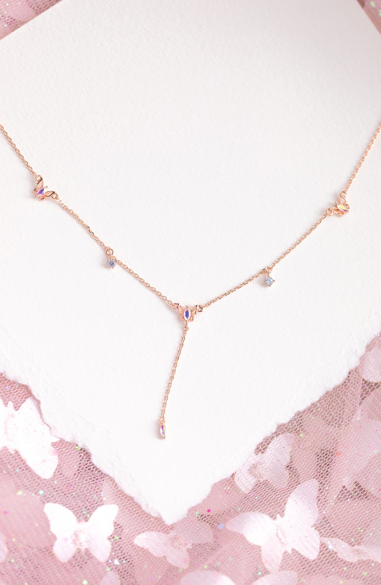 Girls Crew Social Butterfly Y-Necklace, Alternate, color,