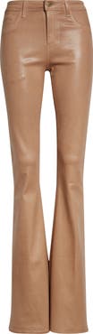 L'AGENCE Marty Coated High Waist Flare Leg Jeans