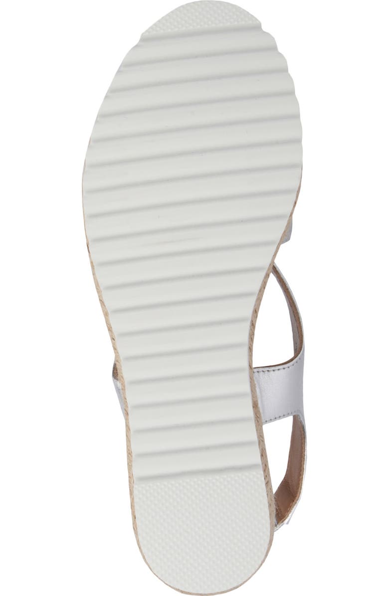 Aquatalia Adelina Crisscross Slingback Sandal, Alternate, color, Silver