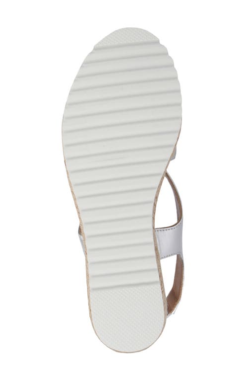 Aquatalia Adelina Crisscross Slingback Sandal In Silver